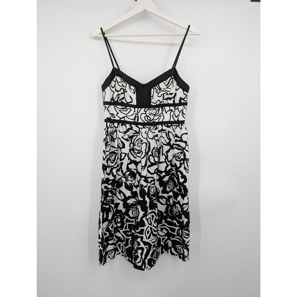Signature London Style Y2K Floral Mini Strappy Dress Women's 4 Vintage 90's **